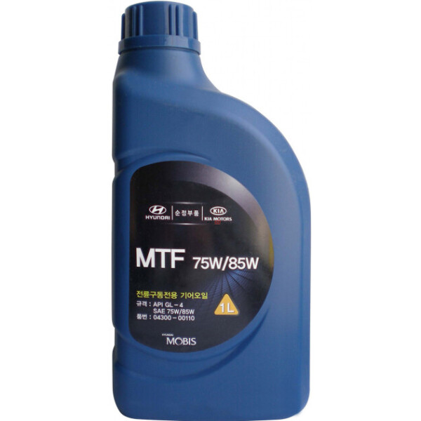 

Масло для МКПП Hyundai Kia Mobis MTF 75w/85w GL-4 1 л (04300-00110)