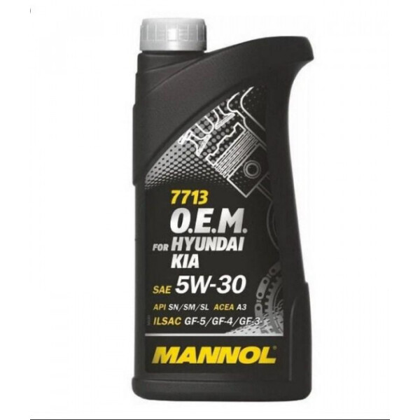 

Моторное масло MANNOL 7713 O.E.M. for Hyundai Kia 5w-30 1л