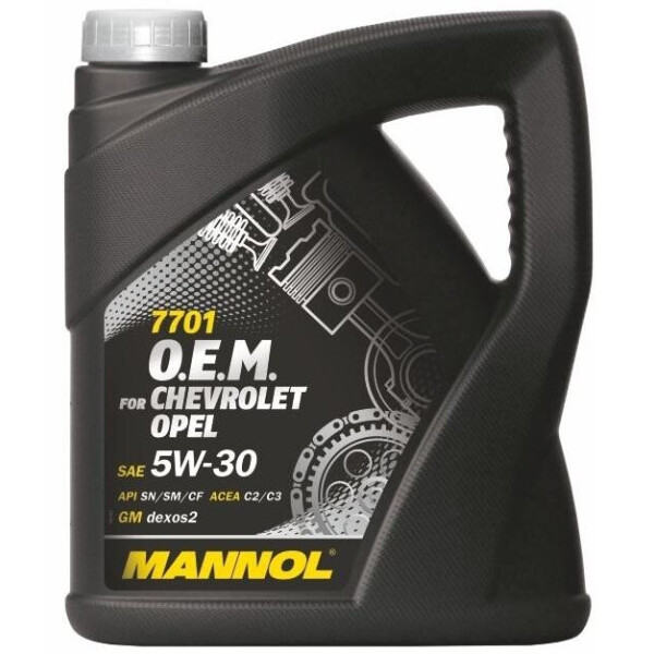 

Моторное масло MANNOL 7701 O.E.M. for Chevrolet Opel 5w-30 4л