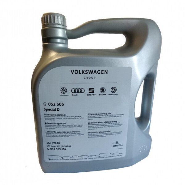 

Моторное масло VAG Special D SAE 5W-40 5 л (G052505M4)