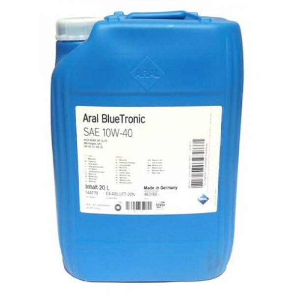 

Моторное масло Aral BlueTronic 10W-40 20л.