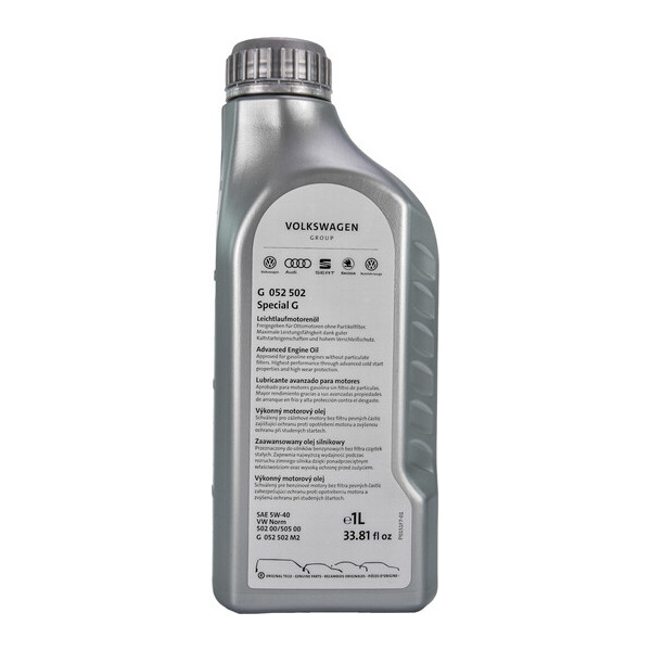 

Моторное масло VAG Special G SAE 5W-40 1 л (G052502M2)