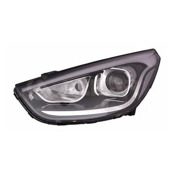 

ФАРА ЛЕВАЯ ШТАТНАЯ HYUNDAI TUCSON II (IX35) (РЕСТАЙЛИНГ) 2013 - 2015, МЕХАН./ЭЛЕКТР., (EURO) БЕЗ СЕРВОПРИВОДА, НИЖНЯЯ ПОЛОСКА БЕЗ LED, (DEPO, 221-1178L-LDEM2) -