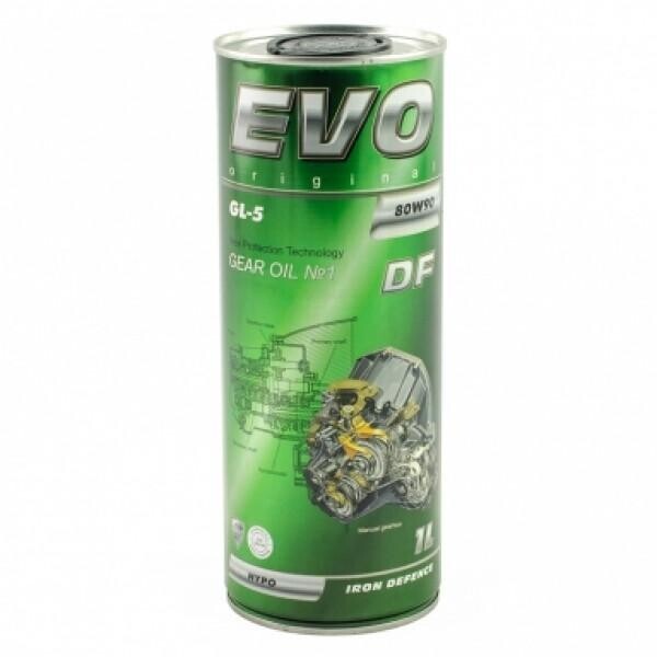 

Трансмиссионное масло EVO DF 80W-90 GL-5 Hypo 1л