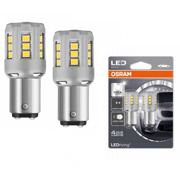 

Автолампа диоды OSRAM 1457CW P21/5W 12V BAY15d 6000K 2pcs. blister