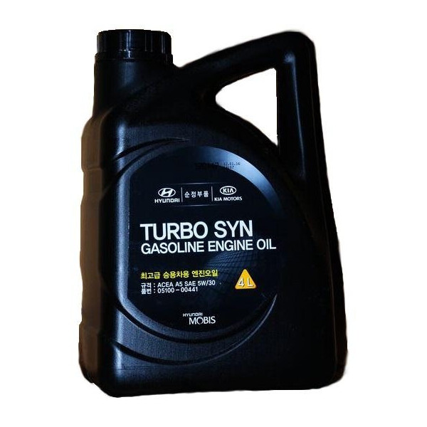 

Моторное масло Mobis SYN 5W30 SM 5W-30 4 л (05100-00441)