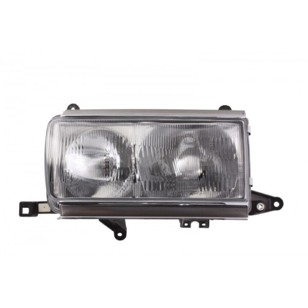 

Фара левая штатная Toyota Land Cruiser 80 (J8) 1989 - 1997, хром. полоски, (Depo, 212-1173L-LD-E) - шт.