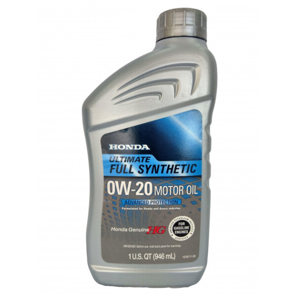 

Моторное масло Honda Ultimate Full Synthetic 0W-20 0.946 л (08798-9037)