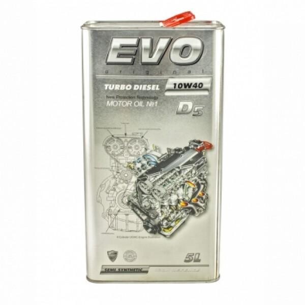 

Моторное масло EVO D5 10W-40 TURBO DIESEL 5л