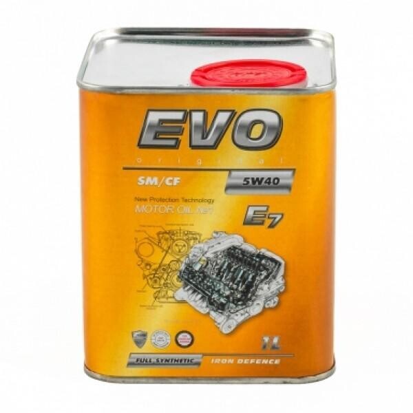 

Моторное масло EVO E7 5W-40 SN/CF 1л