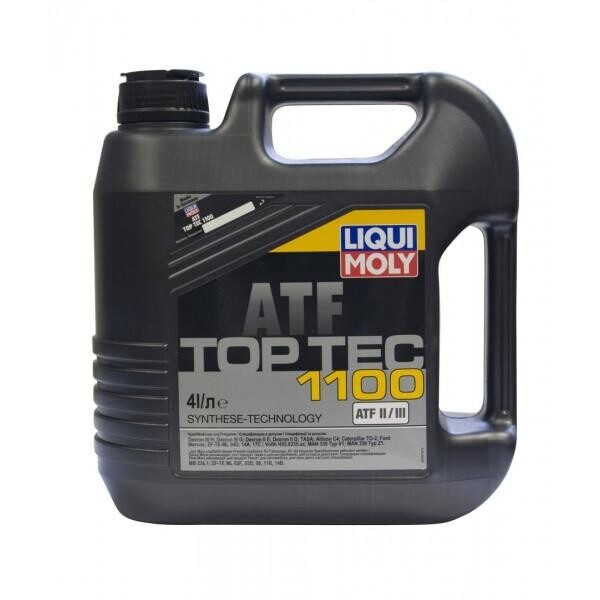 

Трансмиссионное масло для АКПП и гидроприводов Liqui Moly Top Tec ATF 1100 4л