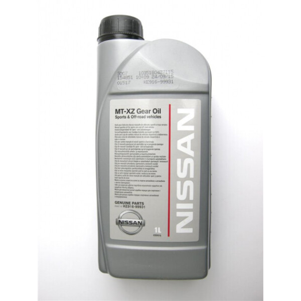 

Масло для МКПП Nissan MT-XZ Gear Oil Sport 75W-85 1 л (KE916-99931)