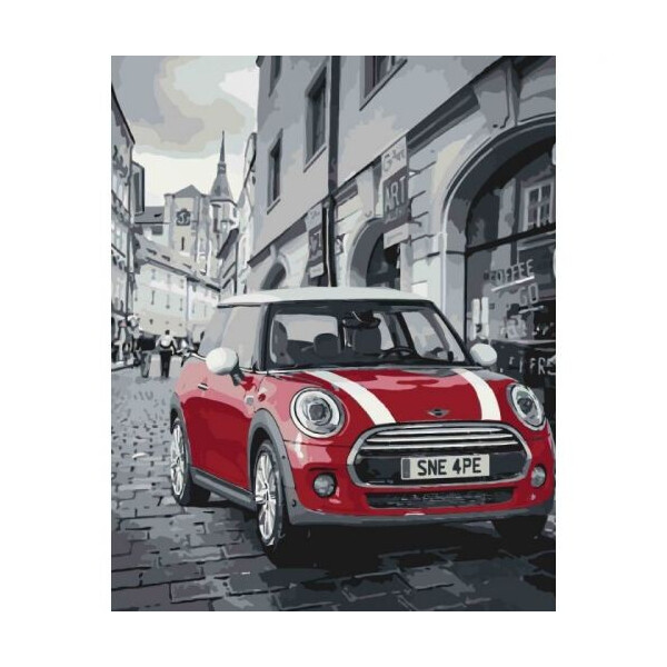 

Картина по номерам 'Mini Cooper' КНО3504
