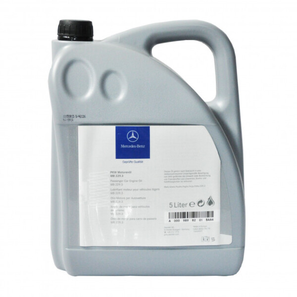 

Моторное масло Mercedes-Benz Engine Oil MB 229.3 5W-40 5 л (A0009898201AGA4)