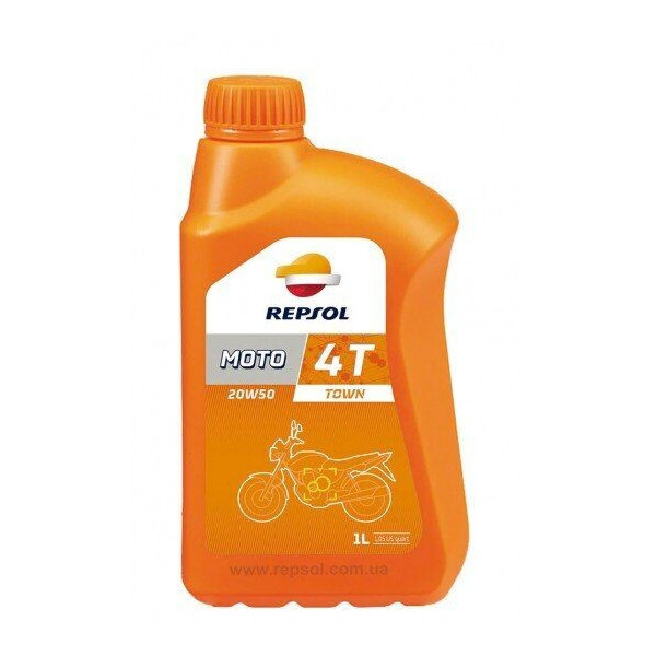 

Масло моторное 4Т Repsol MOTO TOWN 4T 20W-50, 1л / RP169Q51