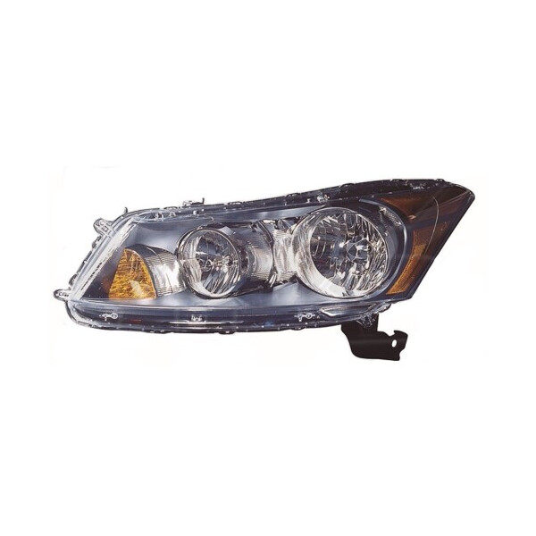 Фара левая штатная Honda Accord VIII (USA) (седан) 2008 - 2013, механ./электр., желтая вставка, (Depo, 217-1165L-LDEM2) - шт.