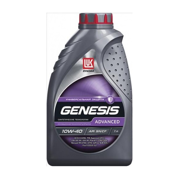 

Моторное масло Лукойл GENESIS ADVANCED 10W-40 1л
