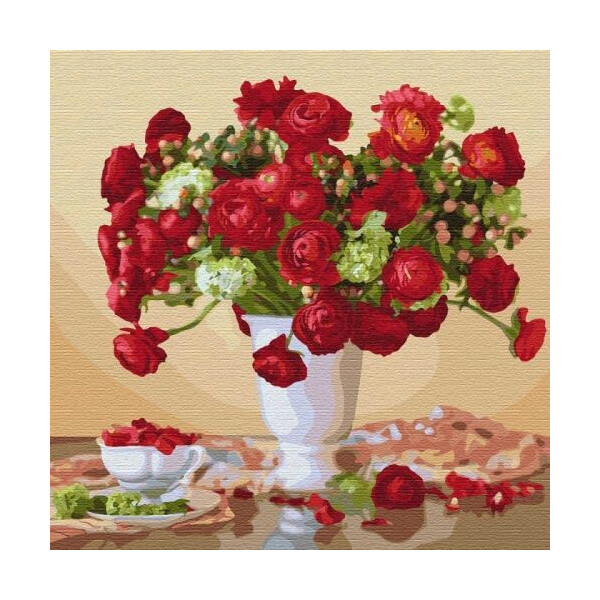 

Картина по номерам 'Багряный букет' КНО3109