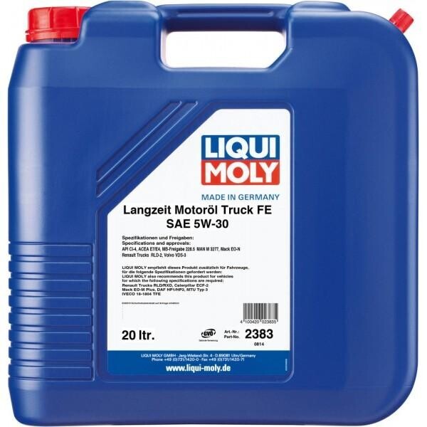 Моторное масло Liqui Moly Langzeit-Motoroil Truck FE 5W-30 20л