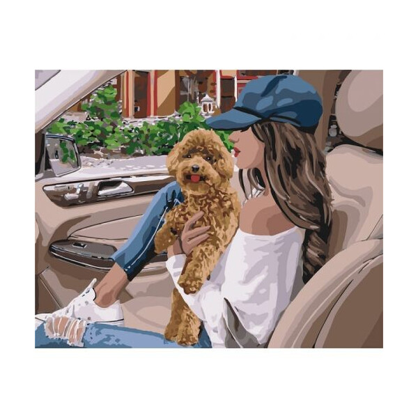 

Картина по номерам 'Пушистый любимец' КНО4708