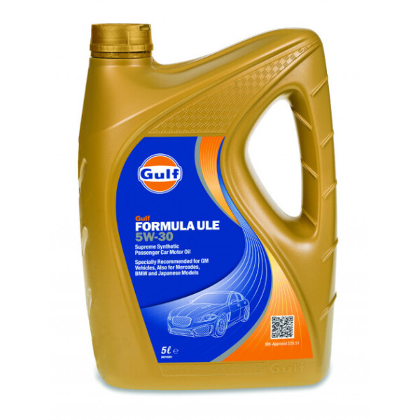 

Моторное масло Gulf Formula ULE 5W-30 5 л (122081GU01)