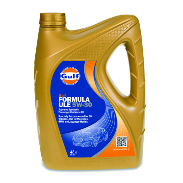 

Моторное масло Gulf Formula ULE 5W-30 4 л (122025GU02)