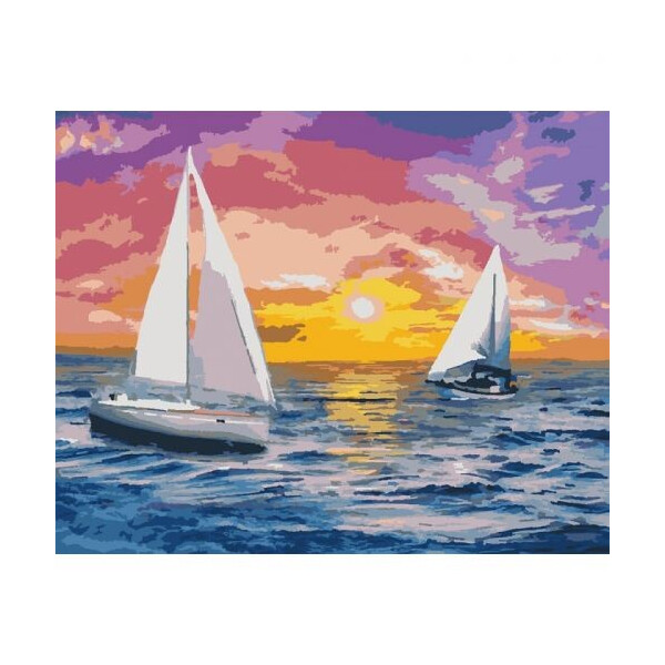 

Картина по номерам 'Встречая рассвет' КНО2731