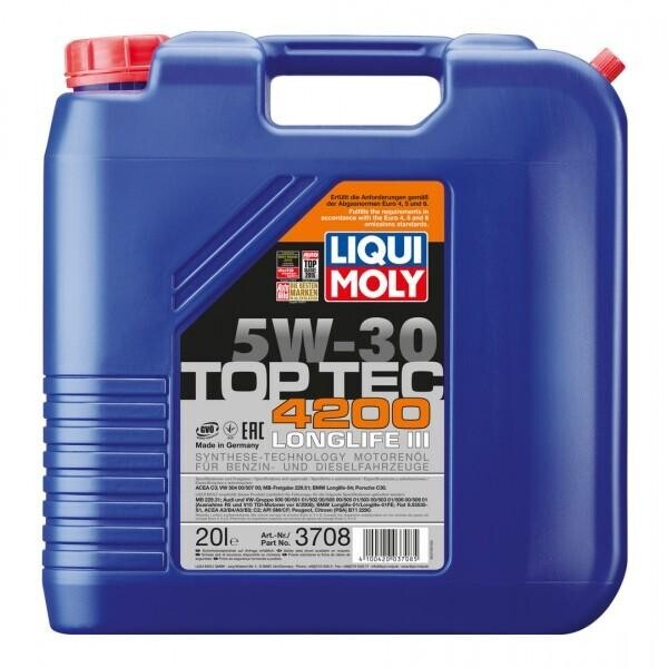 

Моторное масло Liqui Moly Top Tec 4200 5W-30 20л