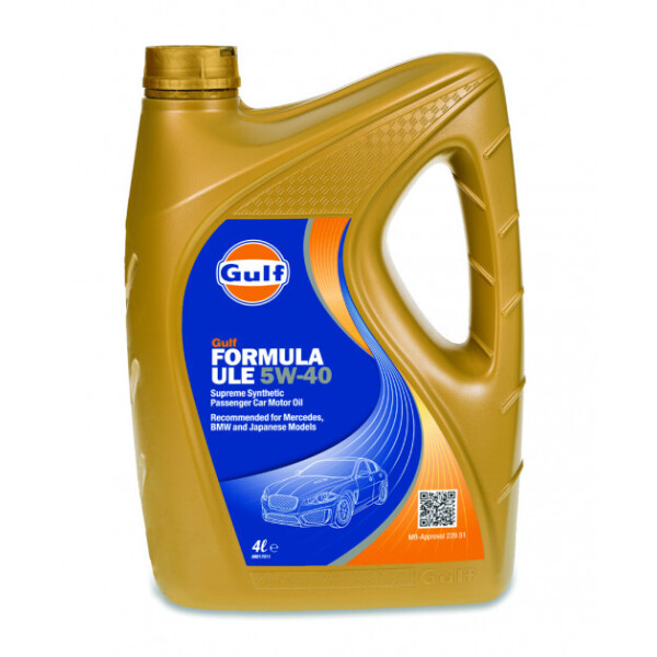 

Моторное масло Gulf Formula ULE 5W-40 4 л (122125GU01)