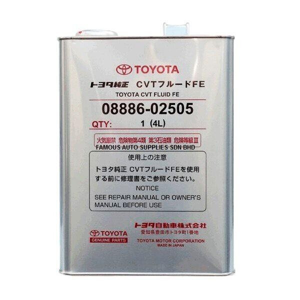 

Трансмиссионное масло Toyota CVT Fluid FE 4 л (08886-02505)