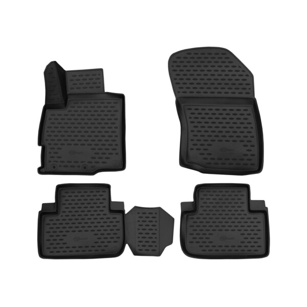 

Коврики в салон для MITSUBISHI Outlander, 2012-2015, 2015-, 2 WD, 4 шт. (ПУ, повышенная износ 3D