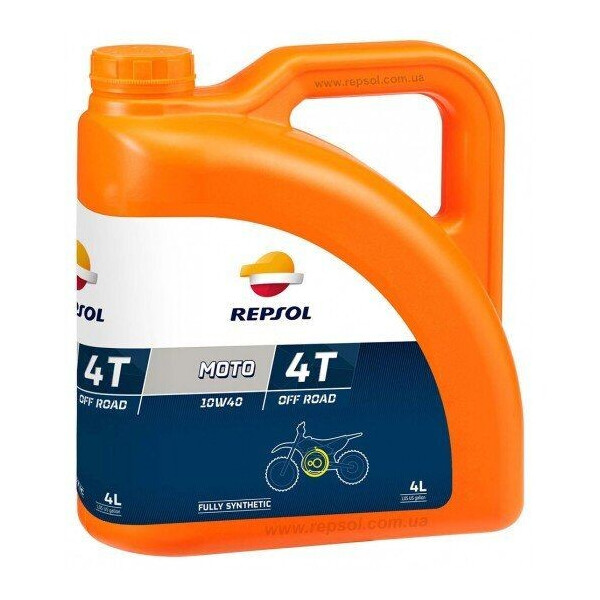 

Масло моторное 4Т Repsol MOTO OFF ROAD 4T 10W-40, 4л / RP162N54