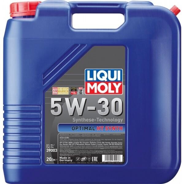 

Моторное масло Liqui Moly Optimal HT Synth 5W-30 20л