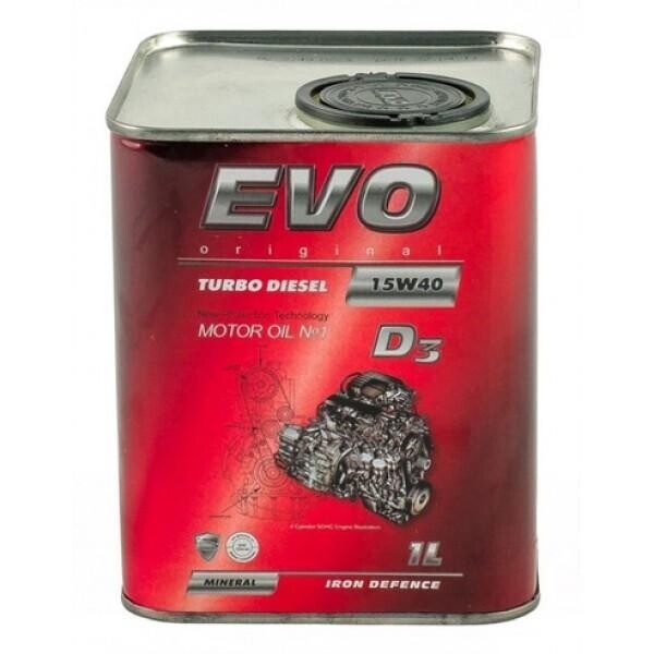 

Моторное масло EVO D3 15W-40 TURBO DIESEL 1л