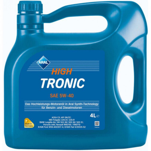 

Моторное масло Aral HighTronic 5W-40 4л.