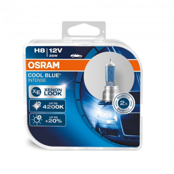 

Автолампа OSRAM 64212CBI CoolBlueIntence +20% 4200K H8 35W 12V PGJ19-1 10X2 HardDuopet