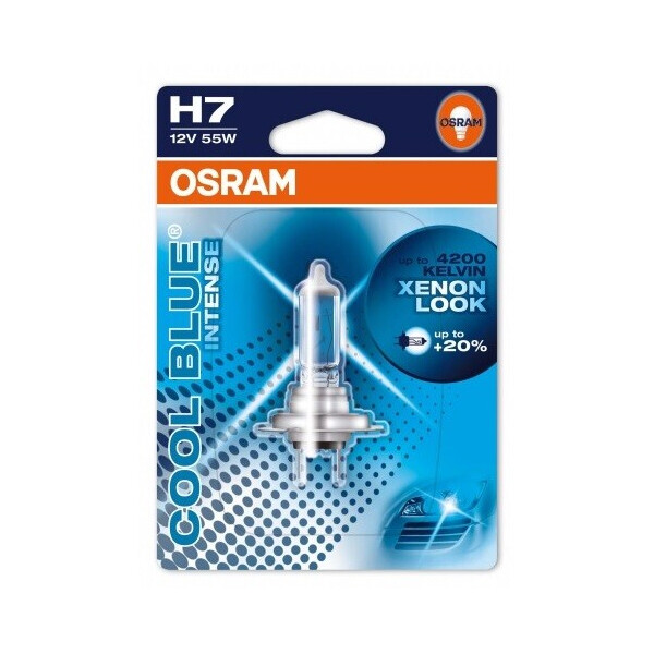 

Автолампа OSRAM H7 64210CBI-01B Cool Blue Intense 55W 12V PX26D 10X1 Blister