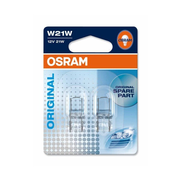 

Автолампа ук. OSRAM 7505-02B W21W 12V W3x16d 10X2 Blister