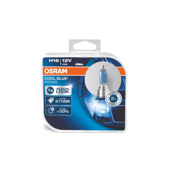 

Автолампа OSRAM H16 64219CBI-HCB CoolBlueIntense 19W 12V PJ19-3 HardDuopet 10X2