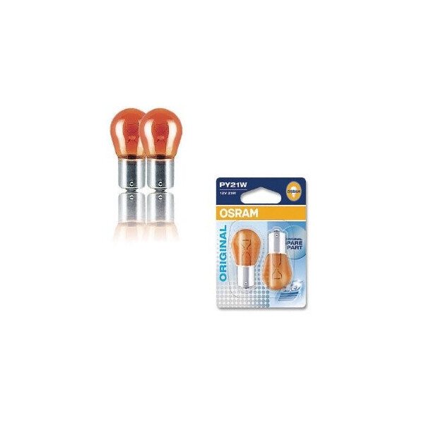 

Автолампа ук. OSRAM 7507-02B P21W 12V BAU15s Amber 10X2 Blister