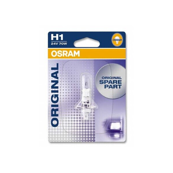 

Автолампа OSRAM H1 64155-01B 70W 24V P14.5S 10X1 Blister