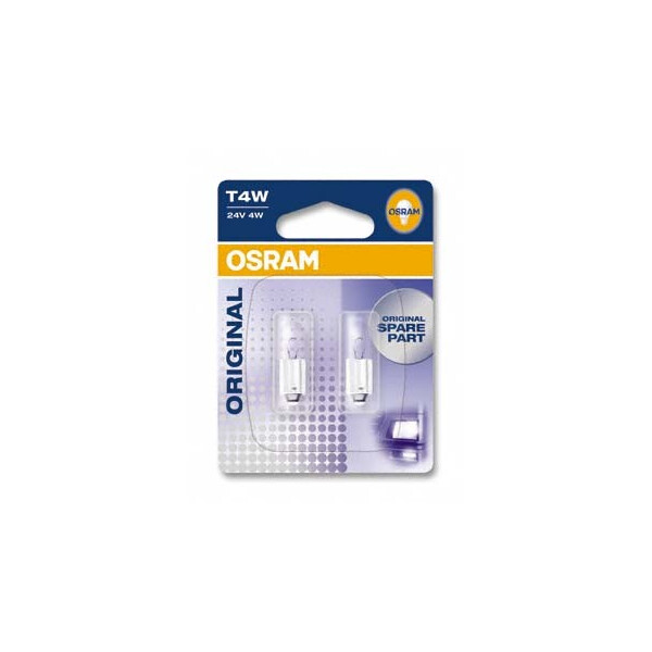 

Автолампа ук. OSRAM 3930-02B T4W 24V Ba9S 10X2 Blister