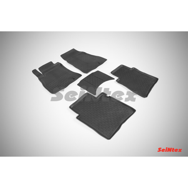 

Коврики в салон для Nissan Sentra 2014-/Tiida (C13) 2015- резиновые, кт 5шт