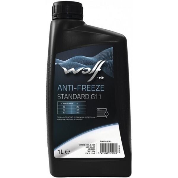 

Антифриз Wolf ANTI-FREEZE STANDARD G11 1л