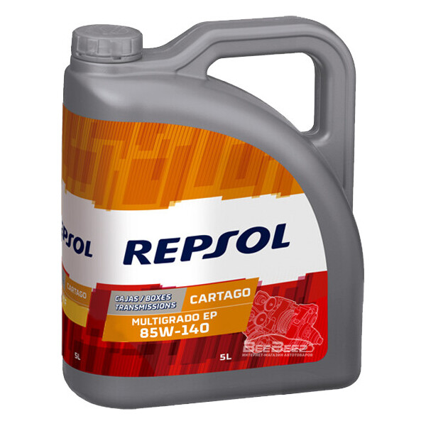 

Трансмиссионное масло 85W-140 CARTAGO EP MultiGRADO 5л REPSOL (GL-5) CP-5 / RP024S55