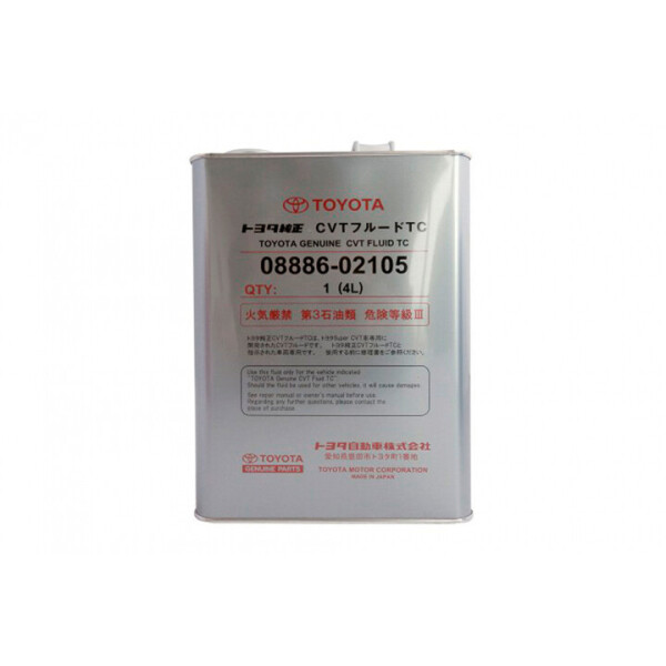 

Трансмиссионное масло Toyota CVT Fluid TC 4 л (08886-02105)