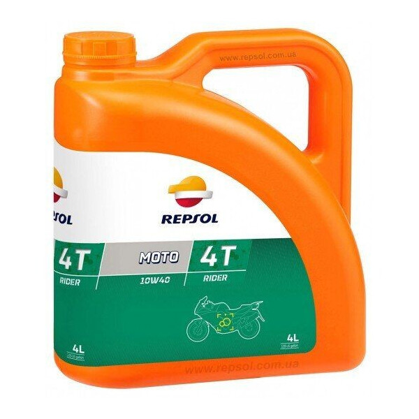 

Масло моторное 4Т Repsol MOTO RIDER 4T 10W-40, 4л / RP165N54