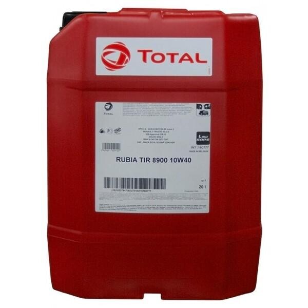 

Моторное масло Total RUBIA TIR 8900 10W40, 20л