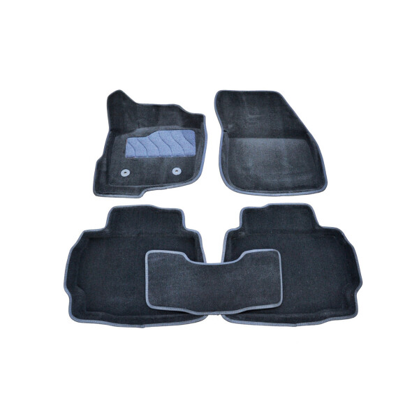 

Коврики в салон 3D для Ford Mondeo V 2015- /Черные 5шт 86402