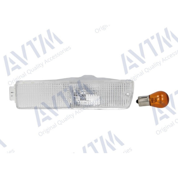 

Указатель поворота Volkswagen Golf II 1989-1991/Jetta II 90-92//Vento 92-99 в бампере левый белый бе